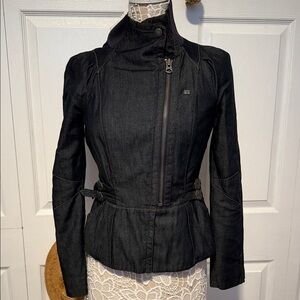 Armani Exchange Women's Navy Denim Jacket M